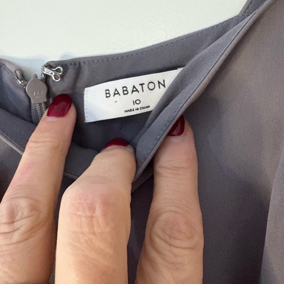 Aritzia Babaton '90s Slit Midi Dress Sz 10 - Picture 9 of 9